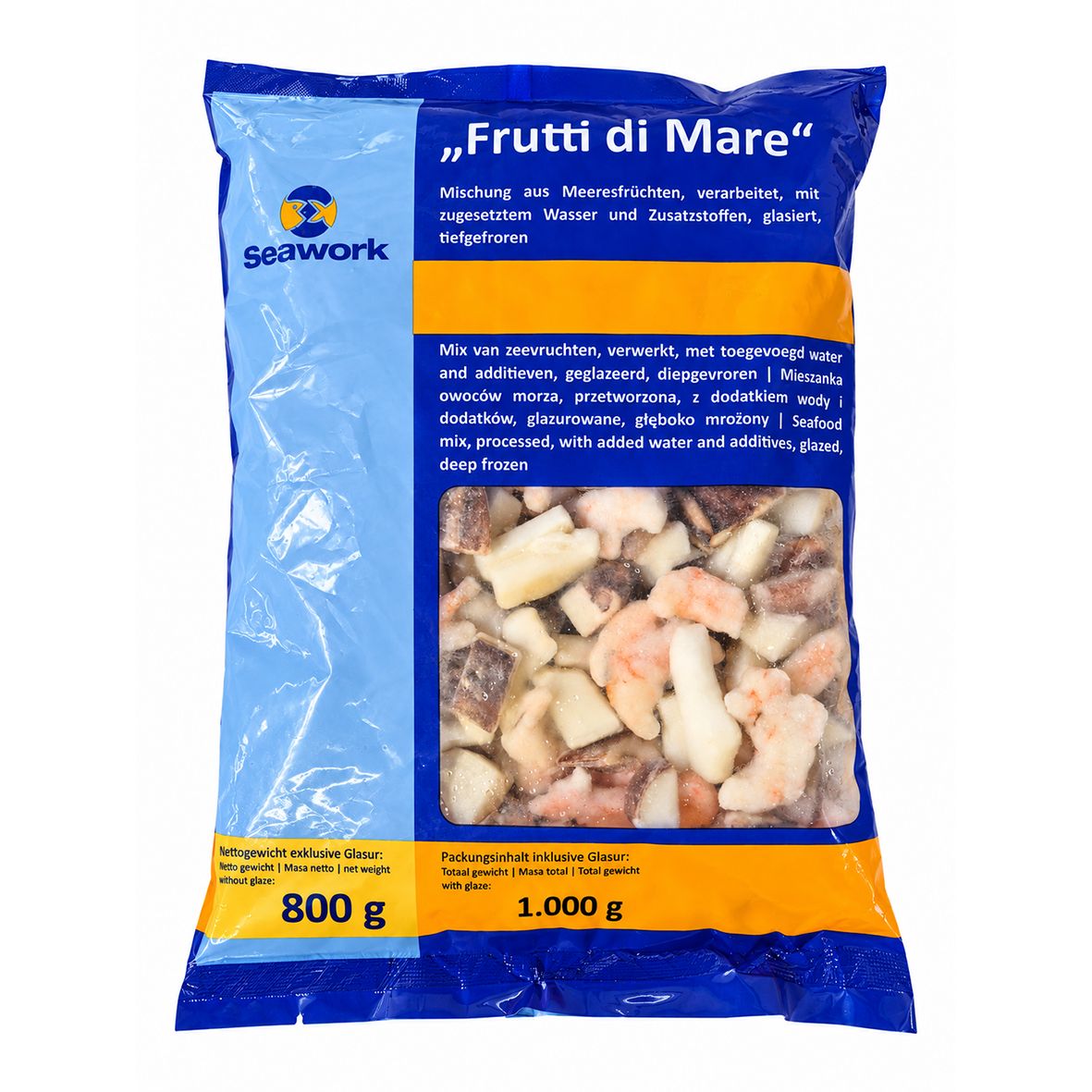 Vorgegarter Frutti di Mare Spezial Meeresfrüchte-Cocktail aus dem Pazifik, 800 g   3
