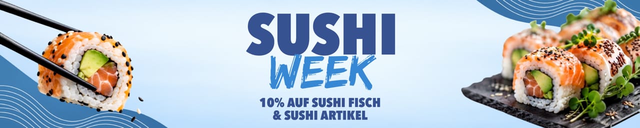 Sushi Week: 10 % auf Sushi-Fisch und Sushi-Artikel