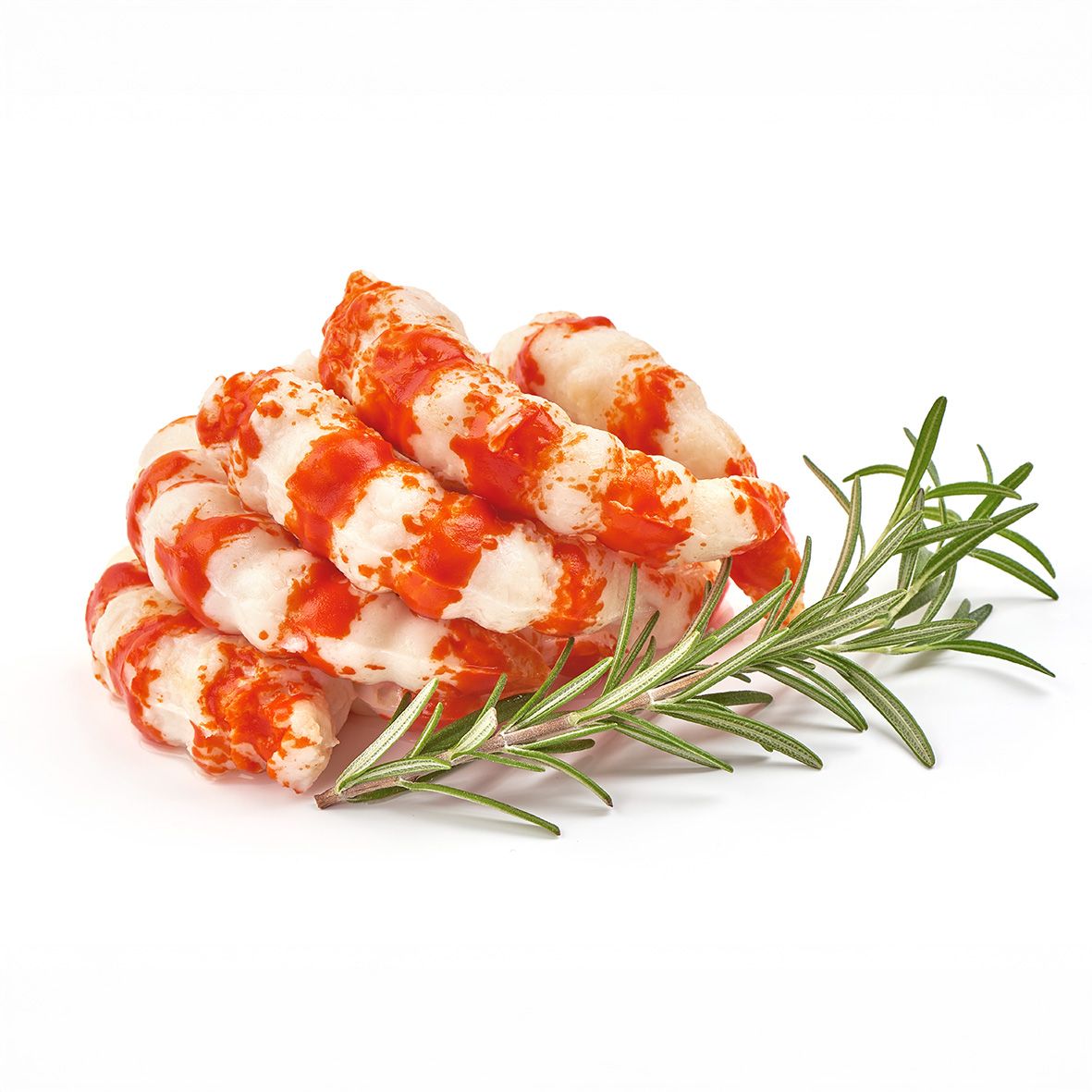 Surimi Garnelen, rot, proteinreich, 40 Stück (1kg)