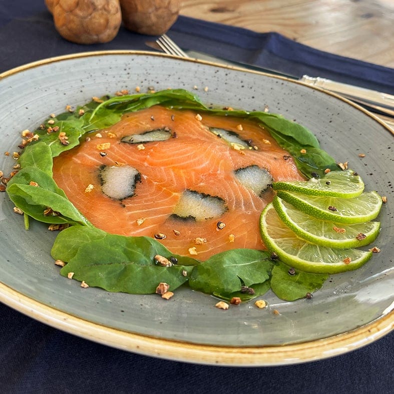 Carpaccio von Lachs Heilbutt – edle Meereskombination (4 x 70g) 