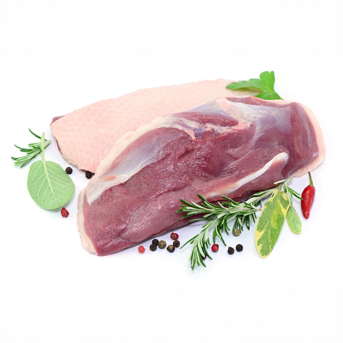 Gänsebrust mit Haut und Knochen von jungen Gänsen HKL A 1