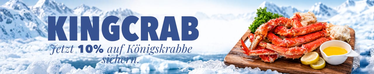 Kingcrab-Aktion: 10 % auf Königskrabbe vom 13. bis 19. Oktober 2026