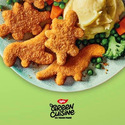 iglo Green Cuisine vegane „Chicken“ Dinos 2