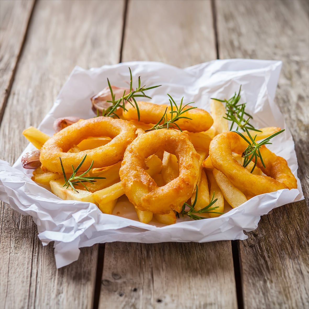 Calamares a la Romana, Calamari fritti, Tintenfischringe, paniert (40/60 St./kg),1kg 3