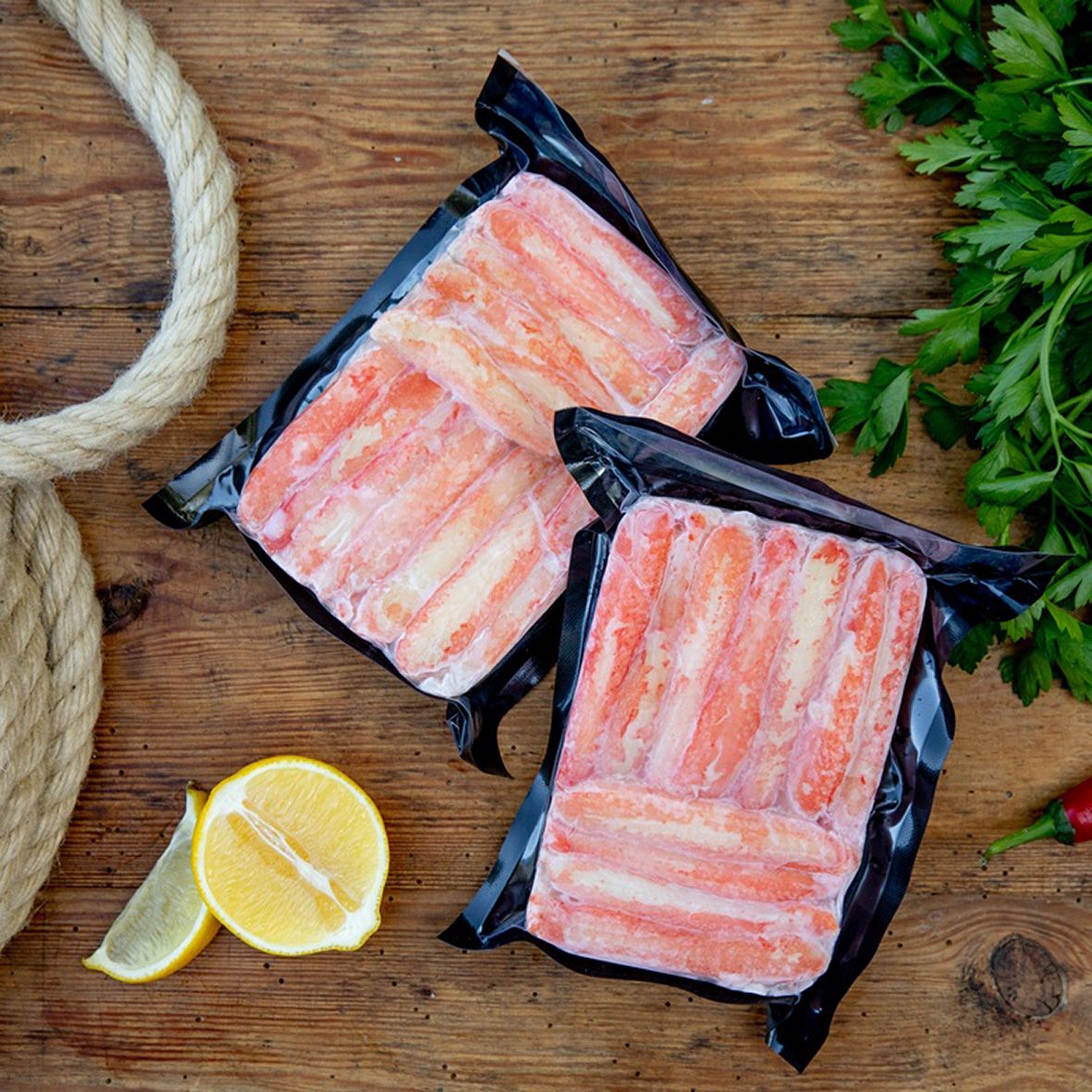 Schneekrabbenfleisch Combo aus Oberschenkelfilet und Schulterfleisch, gekocht, 400 g 2