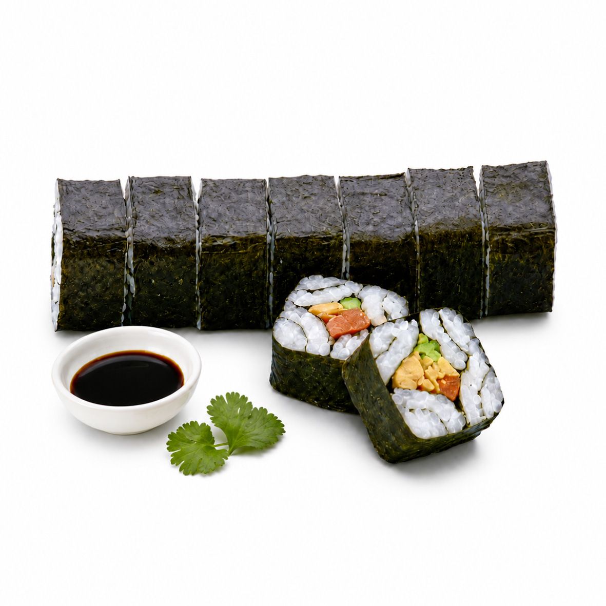 Sushi Maki Square Teriyaki-Lachs und Spargel 2 x 190 g Rollen