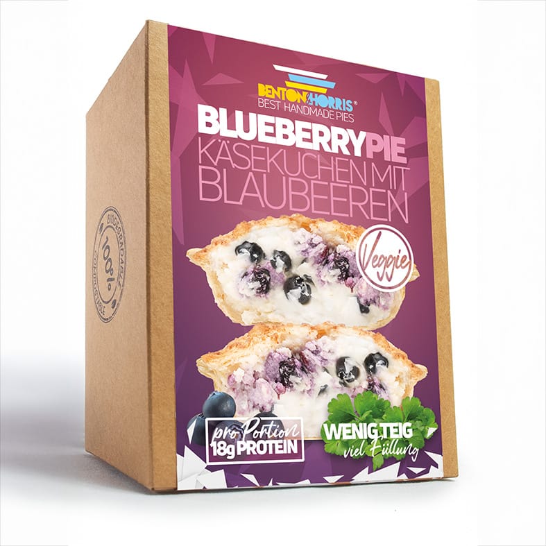 Benton and Horris – Blueberry Pie Gefüllte Dinkelmehl-Teigtasche ca. 220 g   2