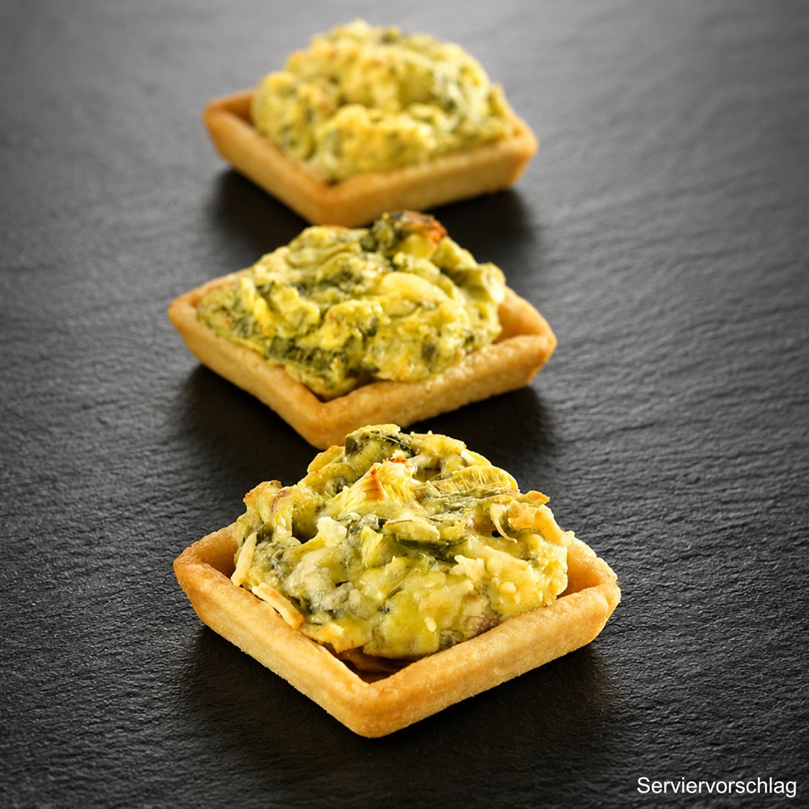 Mini-Quiche mit Lauch und Speckwürfeln, tiefgekühlt, 6 x 25 g 2