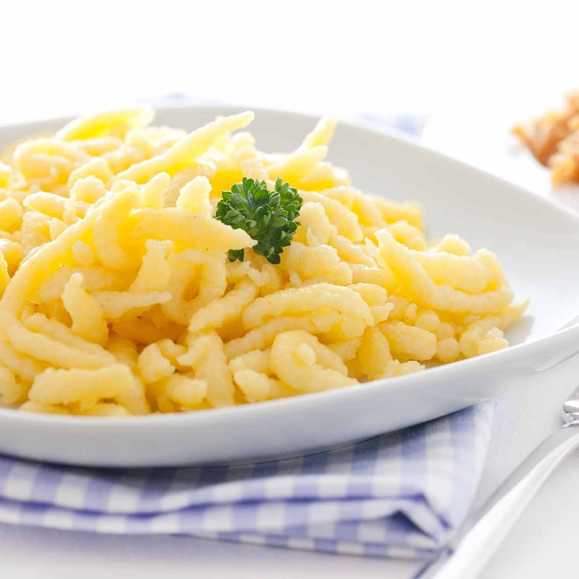 Spätzle – traditionelle Eierteigwaren, küchenfertig gegart (2 x 150 g)