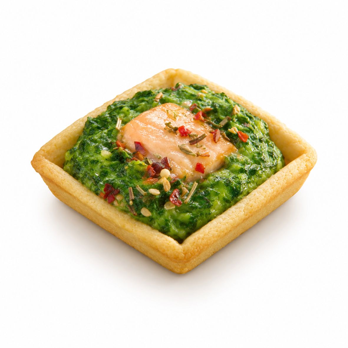 Mini-Quiche Lachs-Spinat tiefgekühlt, 6 x 25 g