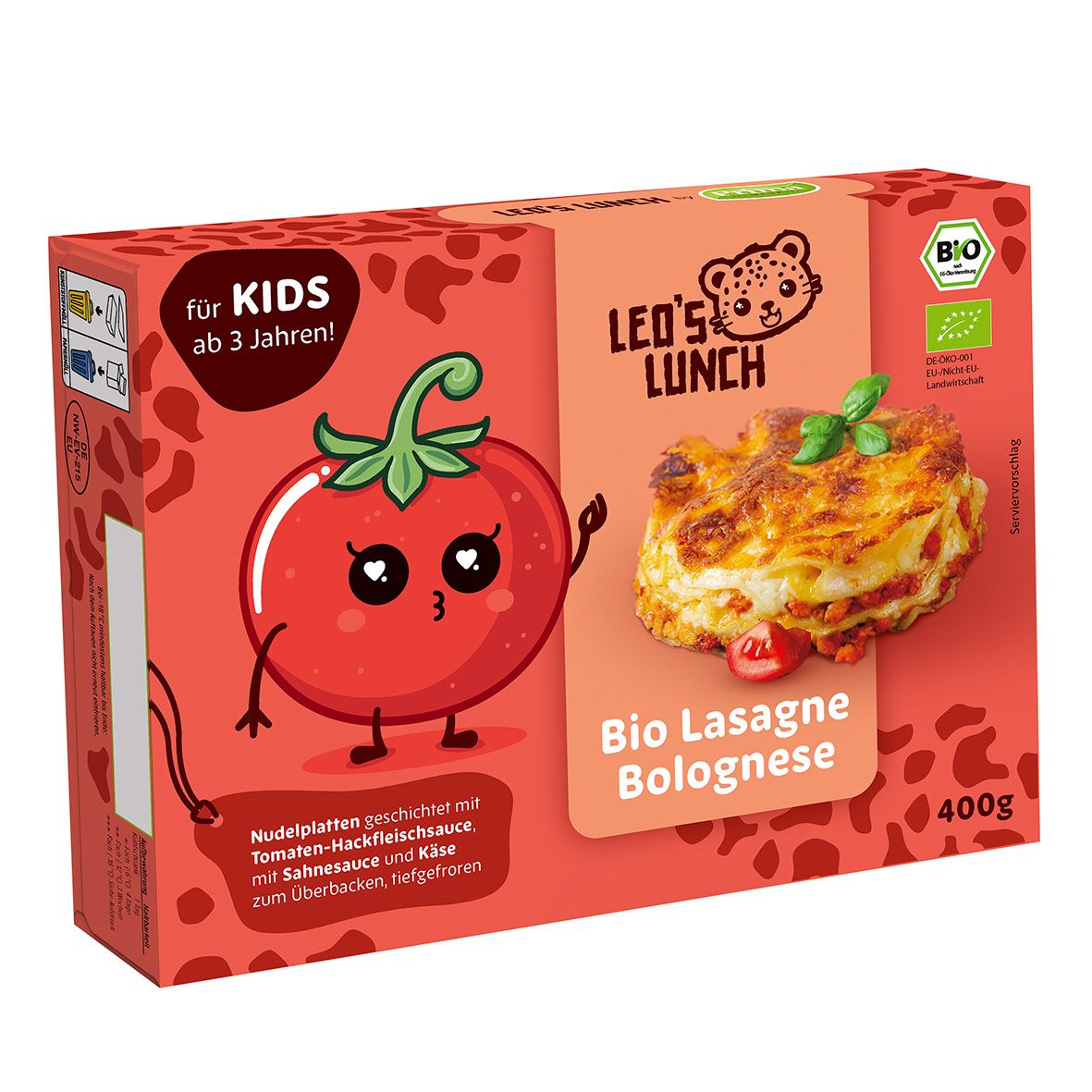 Leos Lunch – Bio Lasagne Bolognese 400 g  