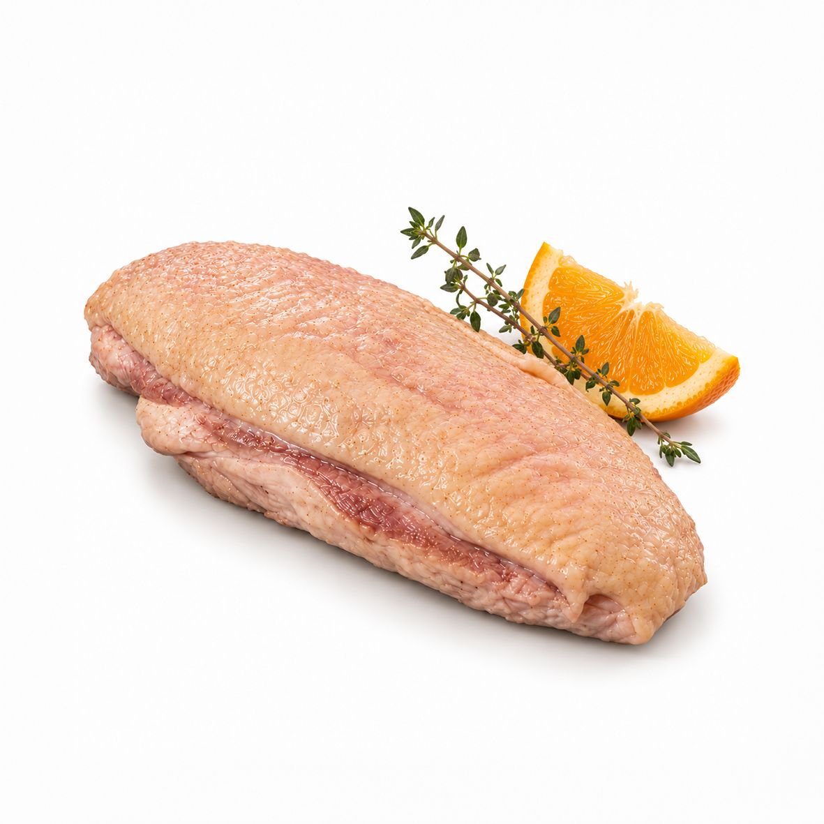 Entenbrust sous vide vorgegart mit Haut, ca. 190 g   1