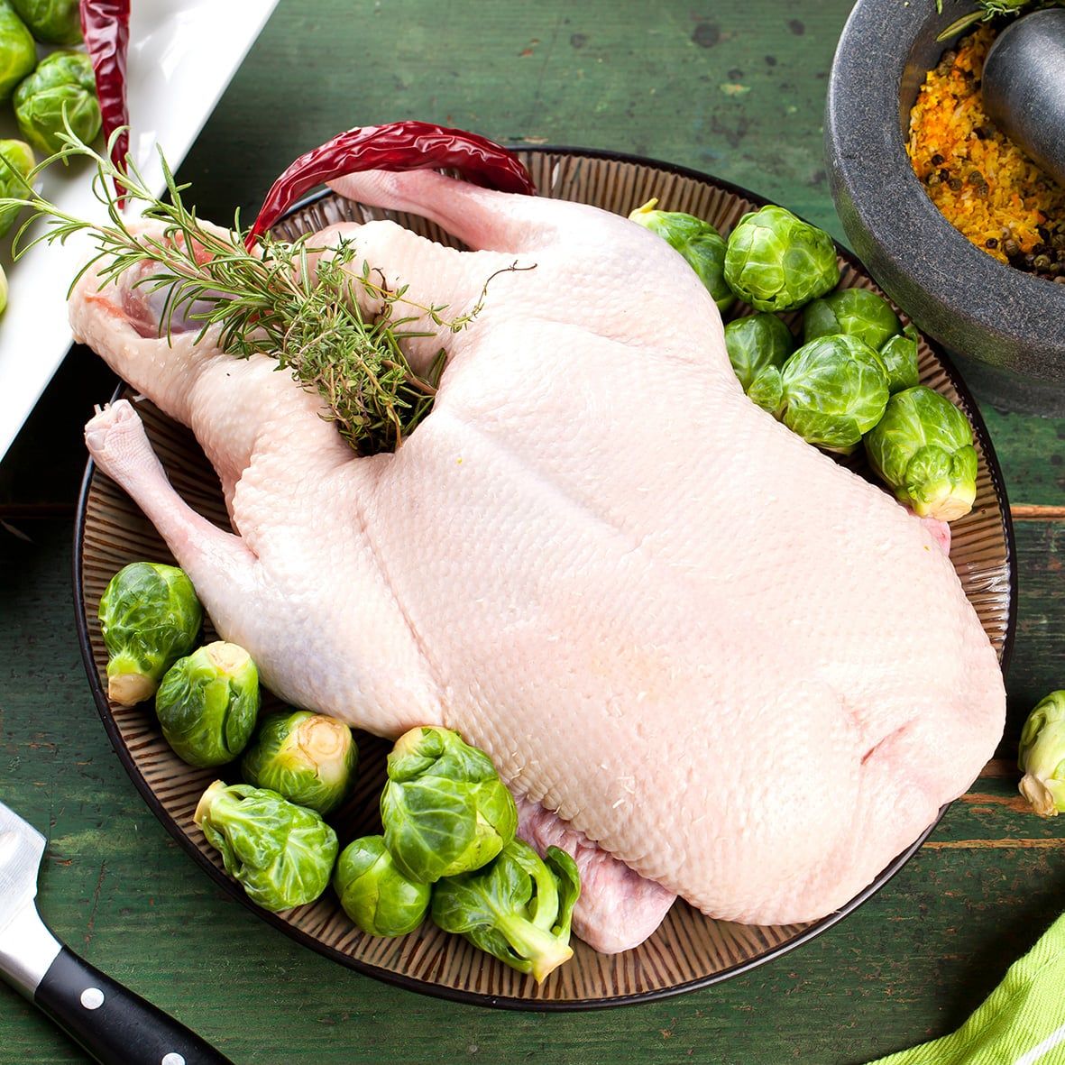 Weiße Polnische Hafergans - Die traditionelle Weihnachtsgans 3,8kg 2