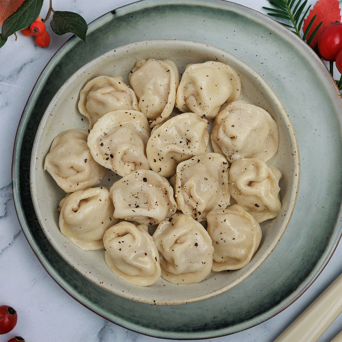 Pelmeni - "Babuschkini" m. Schweine- u. Rindfleisch 2