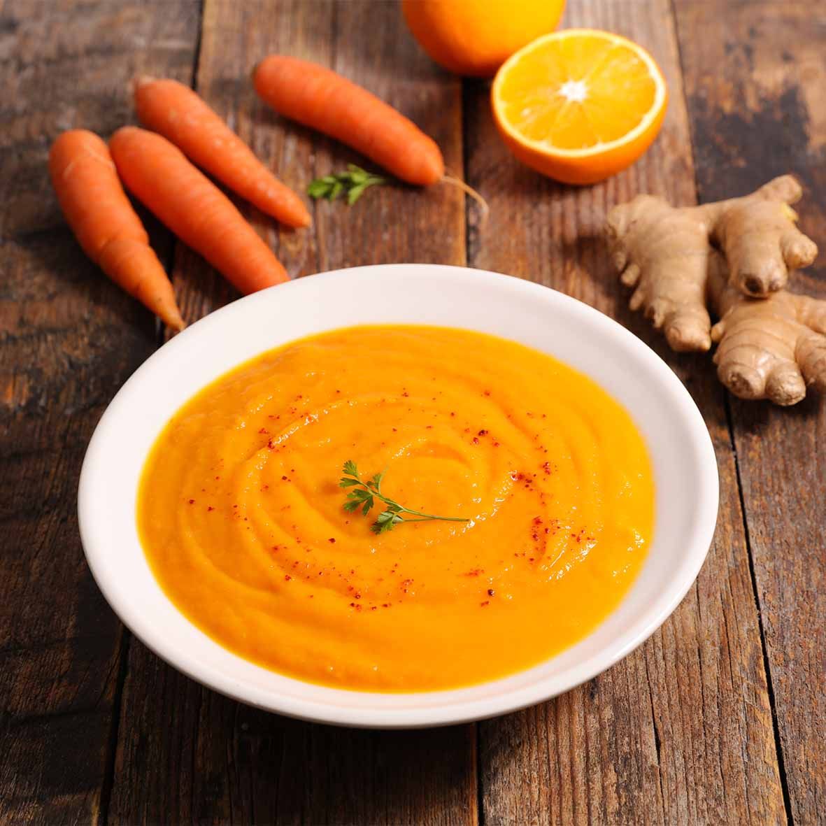 Karotten-Ingwersuppe – Cremig & Aromatisch mit feiner Schärfe (2 x 200g)   2