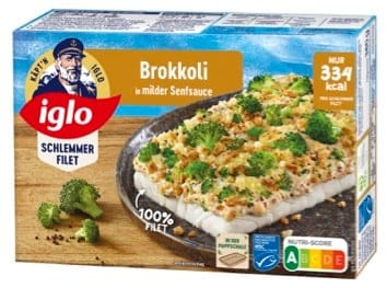 iglo Schlemmer Filet Brokkoli in milder Senfsauce 380g