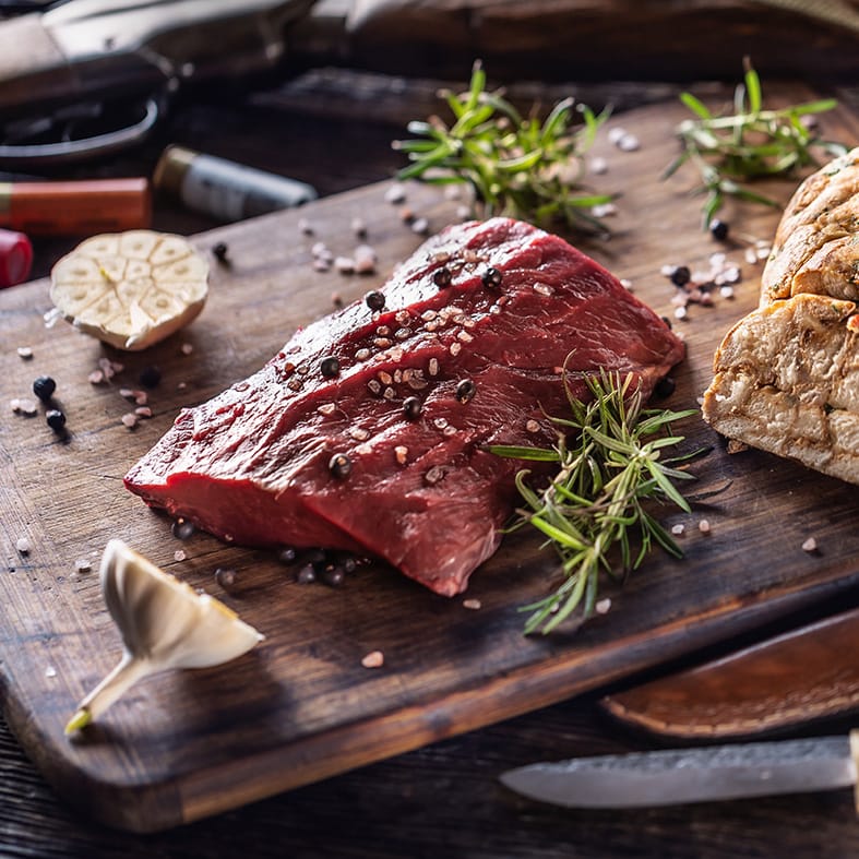 Damhirschrücken roh, tiefgefroren – ohne Knochen (200–1699 g) 2