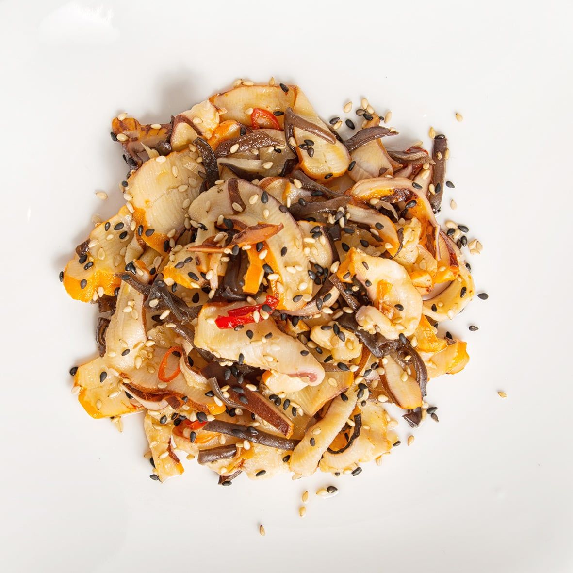 Chuka Ika Sansai - japan. Tintenfisch Sesam Salat