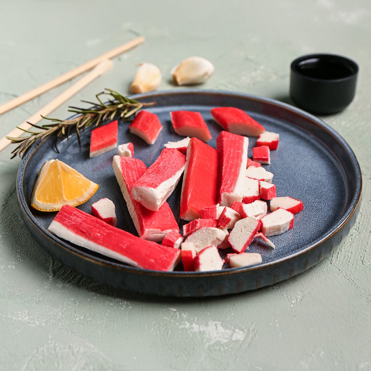 Surimi Sticks, rot (engl. Fish-Crabmeat), proteinreich, 250g 2