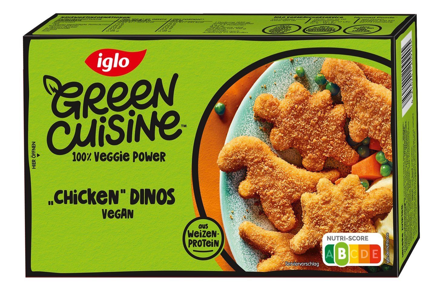 iglo Green Cuisine vegane „Chicken“ Dinos