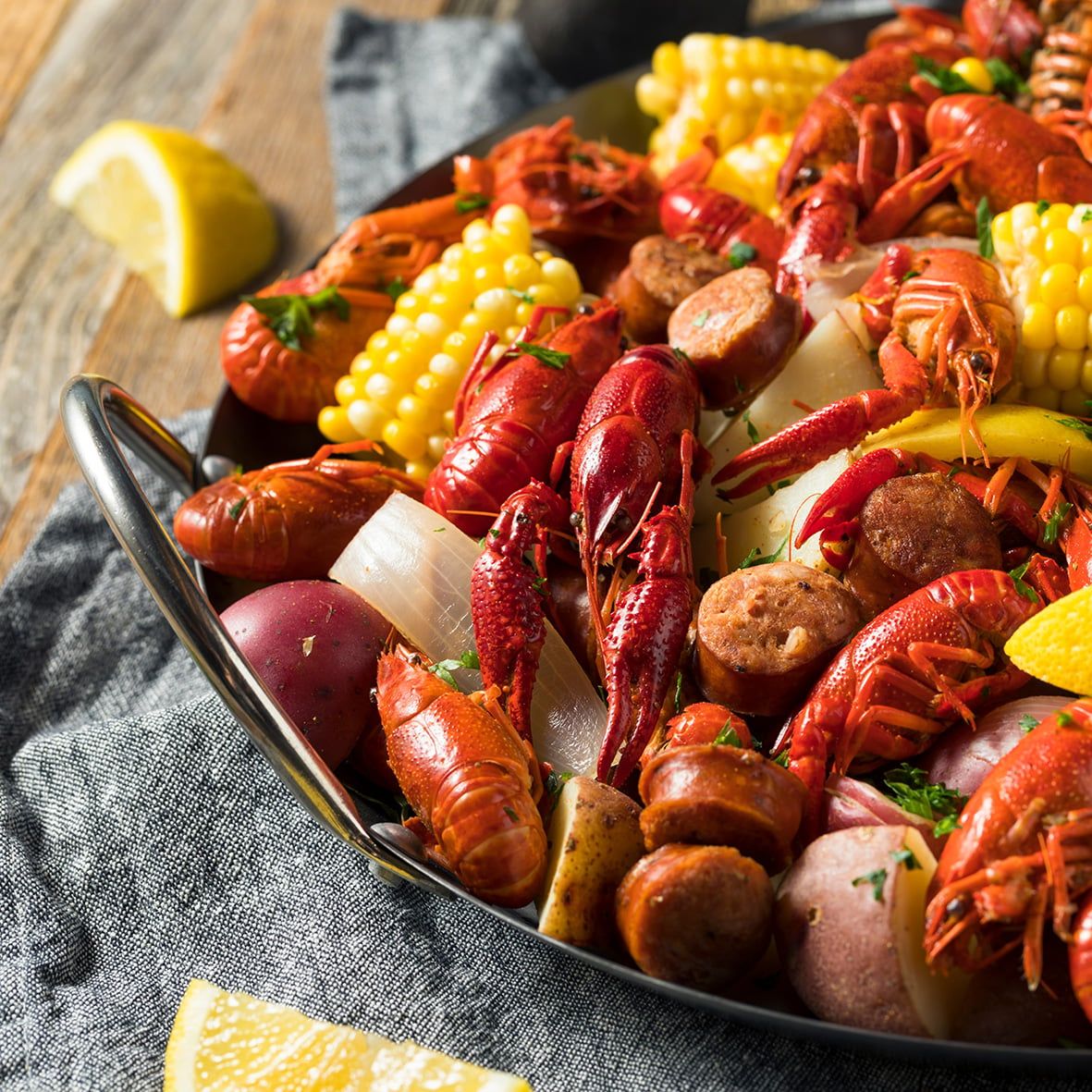 Louisiana Flusskrebse in Weisswein-Sud mit Kopf und Schale, gekocht 500g 2