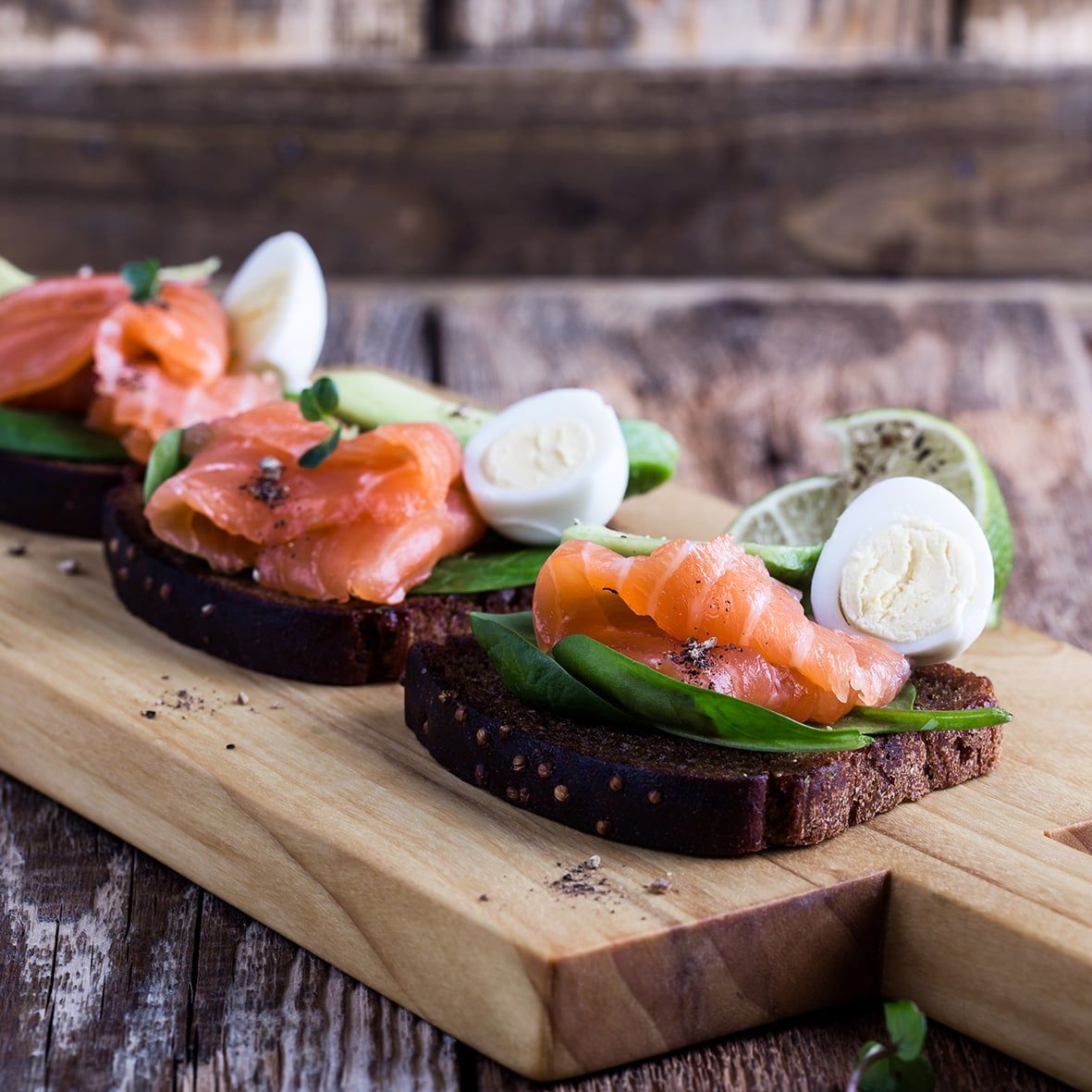 Räucherlachs landbasiert