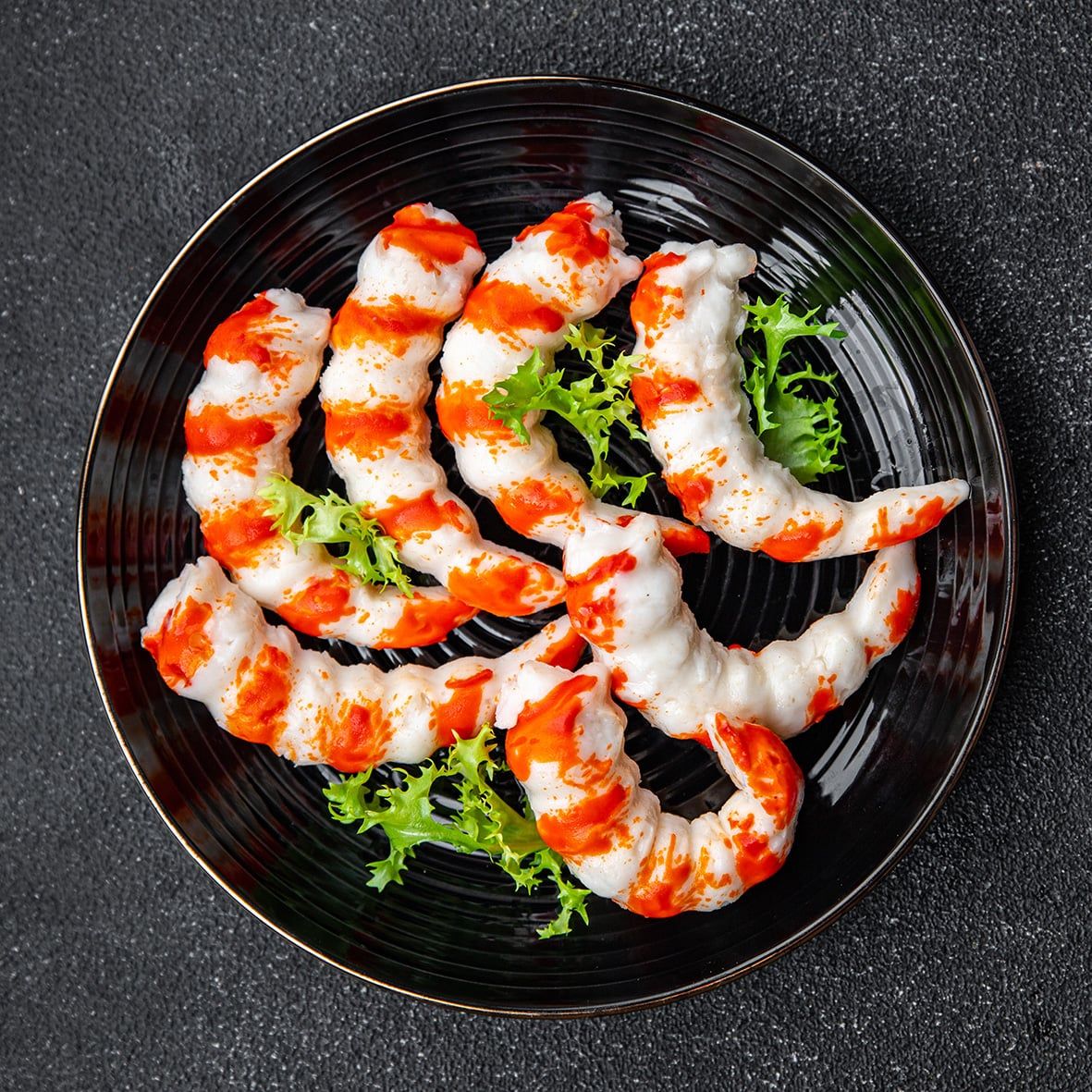 Surimi Garnelen, rot, proteinreich, 40 Stück (1kg) 2