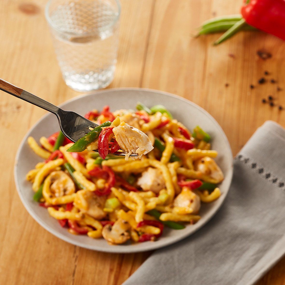 iglo Spätzle Hähnchenpfanne in Pfeffer-Rahmsauce 2