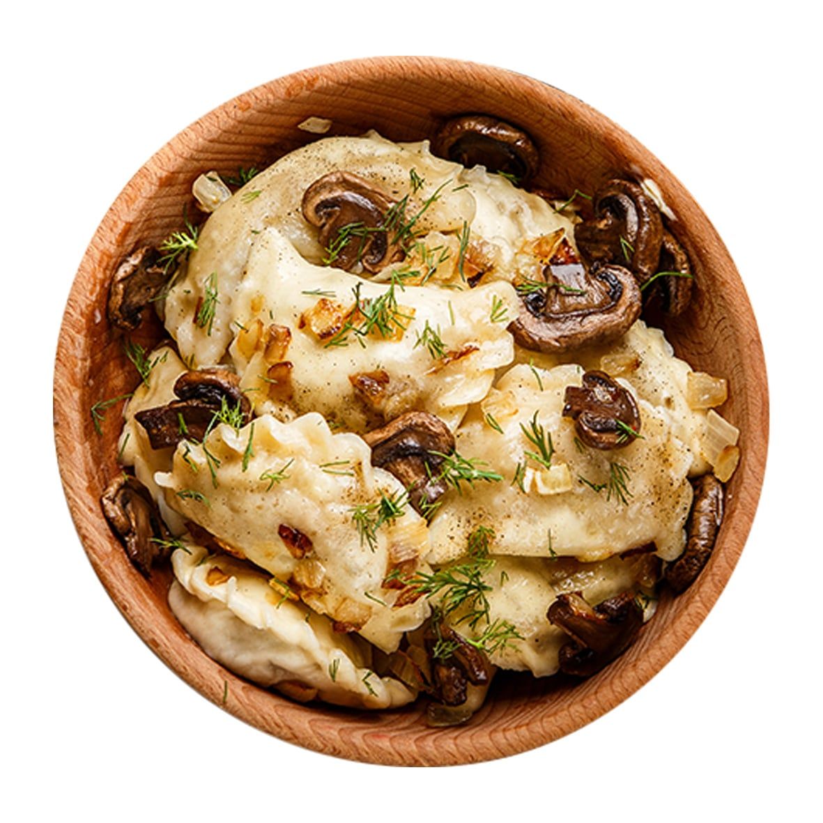 Wareniki m. Kartoffeln u. Steinpilzen