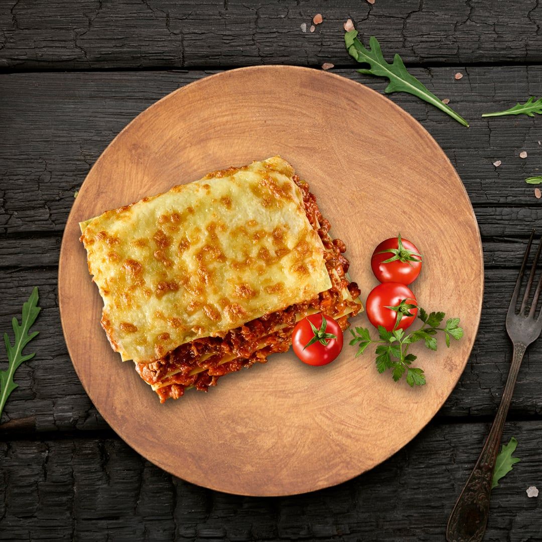 Prima MENÜ – TAM!TAM! Bio Bolognese Lasagne, 450 g, tiefgefroren 3