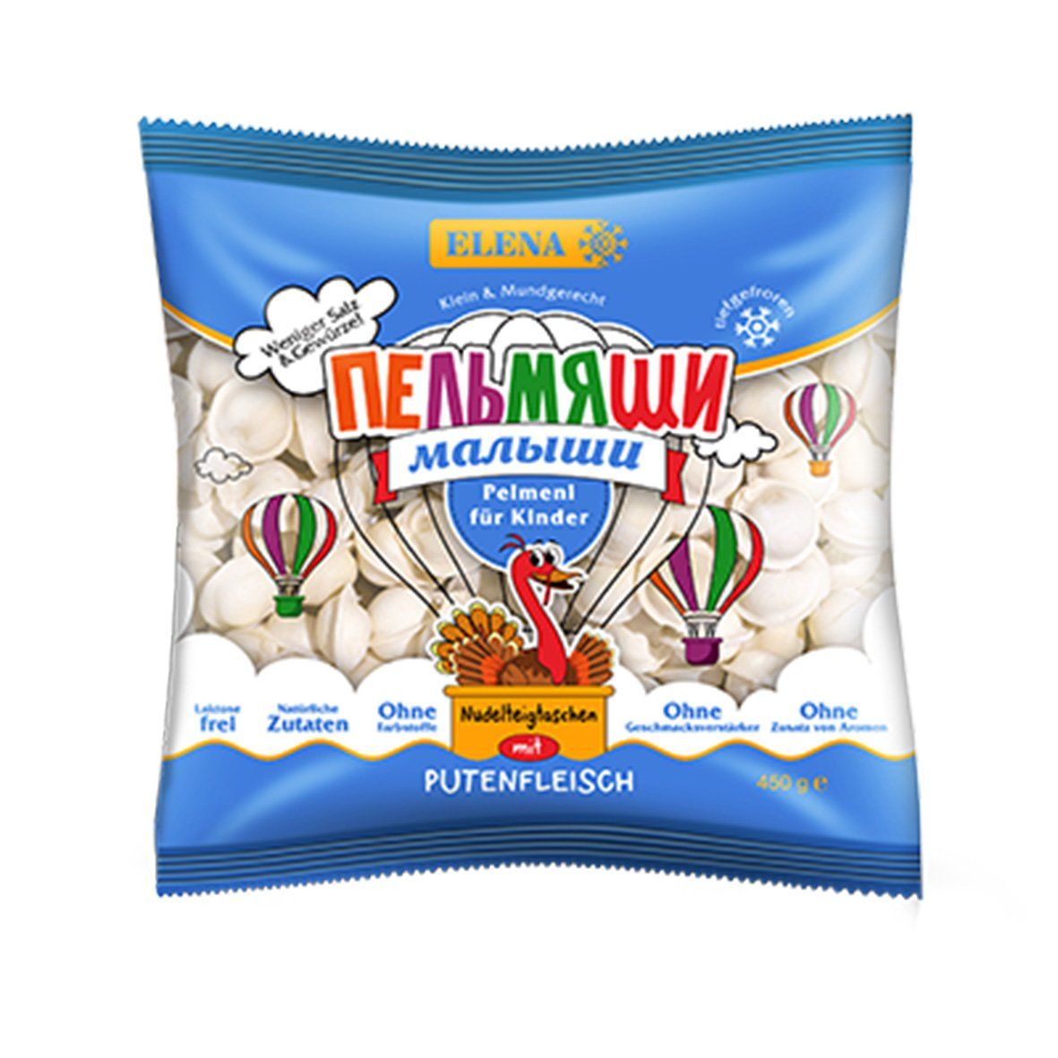 Pelmeni - "Pelmjaschi Malyshy" m. Putenfleisch