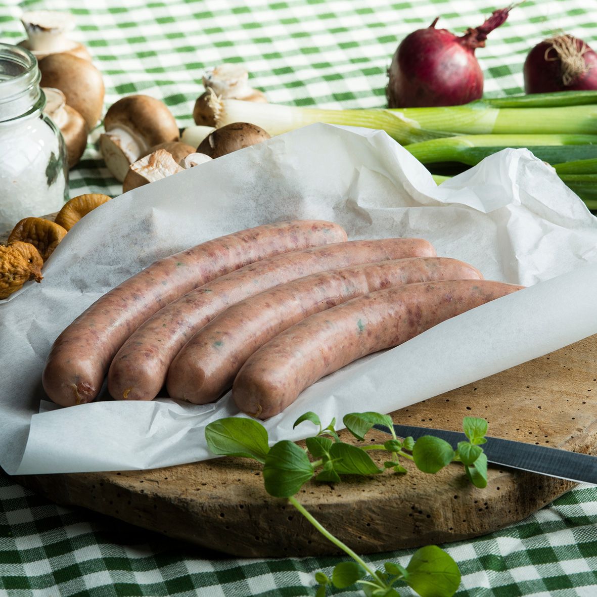 Wild-Bratwurst aus Wildschweinfleisch und Rotwildfleisch, 500g 2