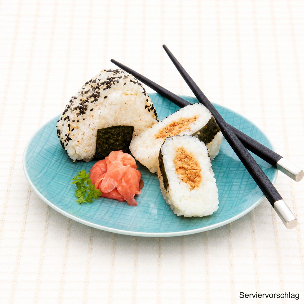 Sushi Onigiri Lachs Teriyaki 2 x 100 g Rollen 2