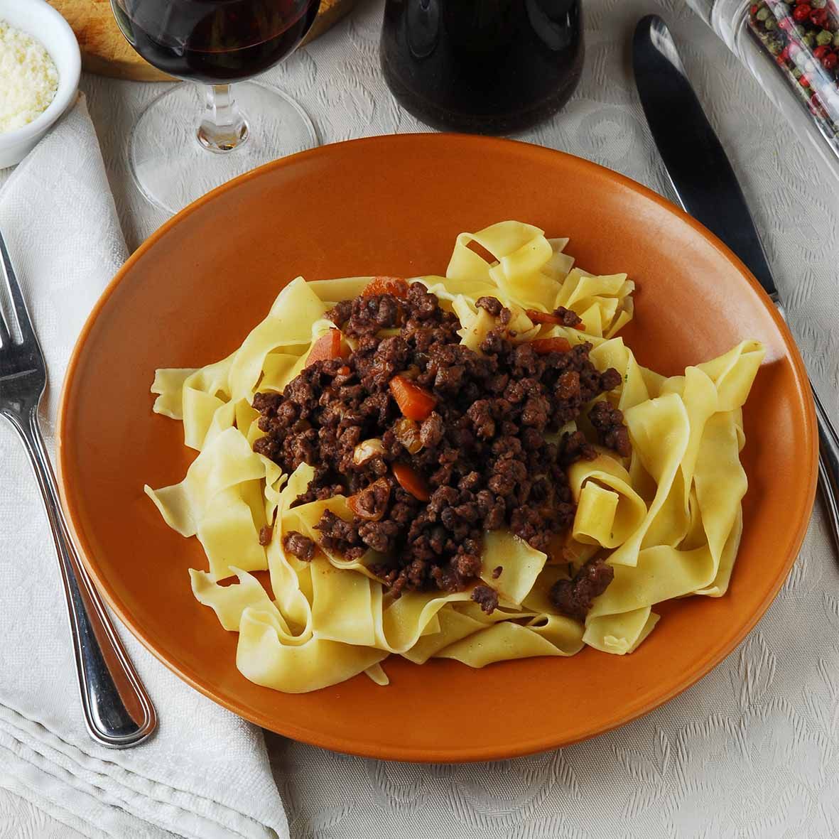 Sugo di Peposo – Rindfleisch in Merlot-Rotweinsauce (2 x 220 g)