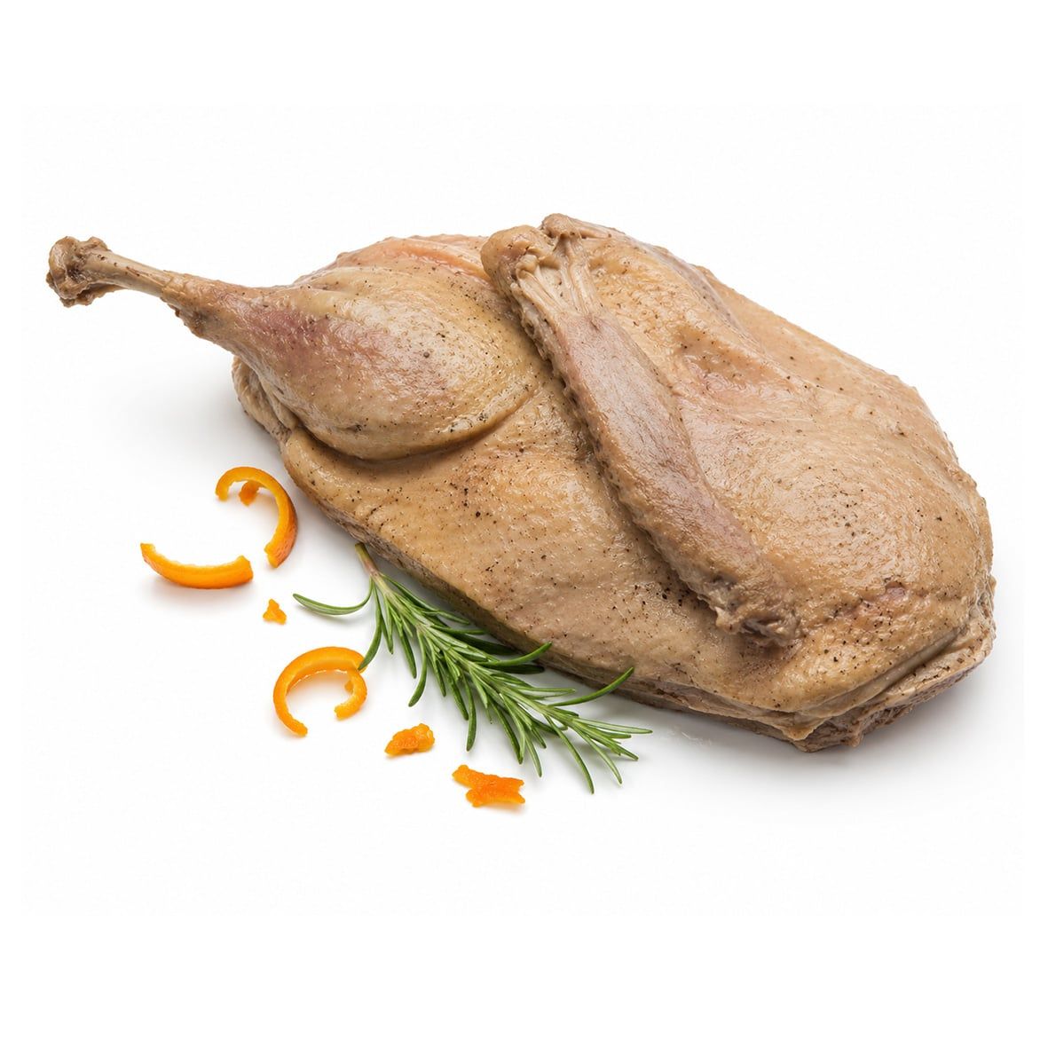 Halbe Gans sous-vide gegart mit Knochen, verschiedene Gewichte