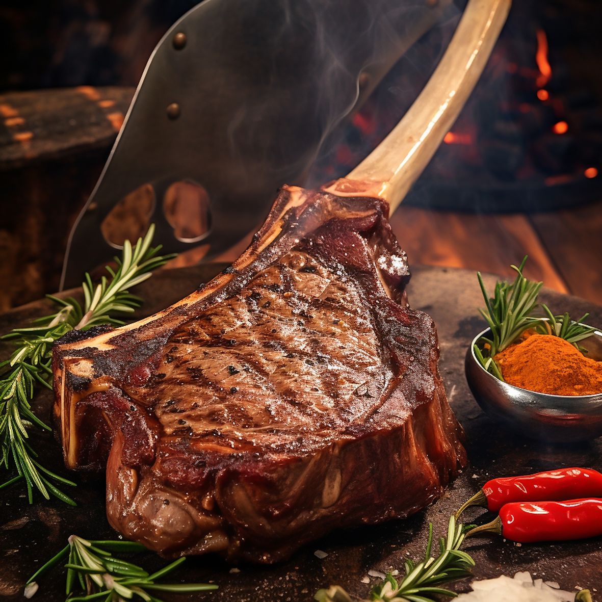 Dry Aged Tomahawk Steak aus Nordirland, Salt Moss Reifung 3