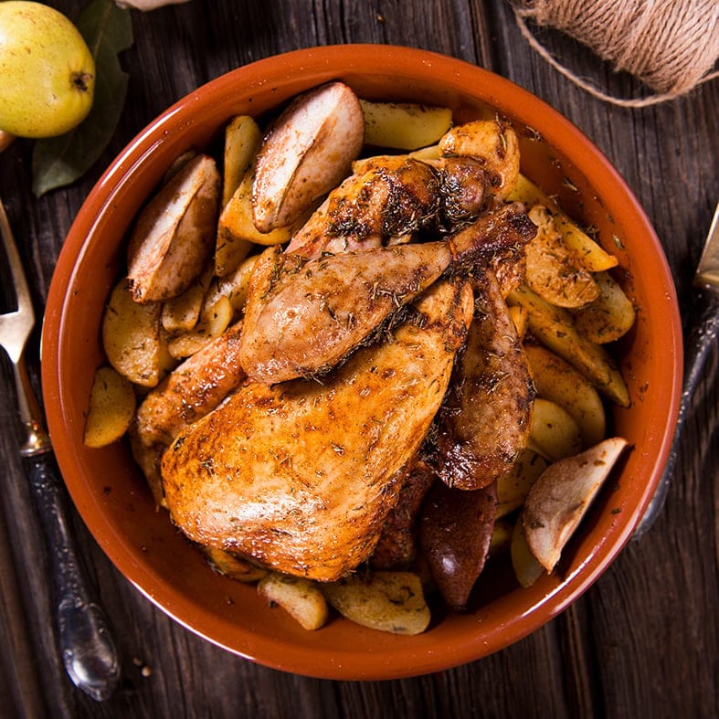 Perlhuhn ganz, roh, bratfertig, tiefgefroren (ca. 1–1,1 kg)  3