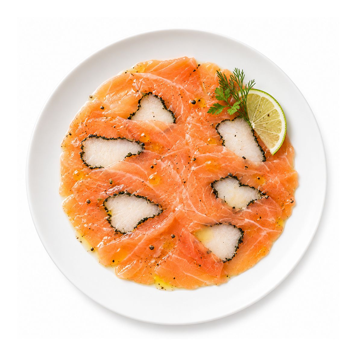 Carpaccio von Lachs Heilbutt – edle Meereskombination (4 x 70g)