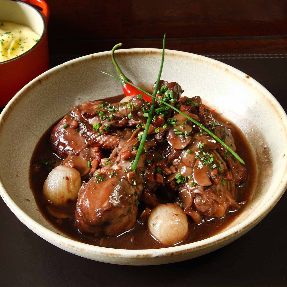 Coq au vin – Hähnchenklassiker in Rotwein geschmort (2 x 250g)  1