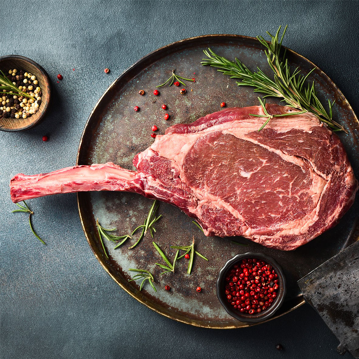 Dry Aged Tomahawk Steak aus Nordirland, Salt Moss Reifung 2