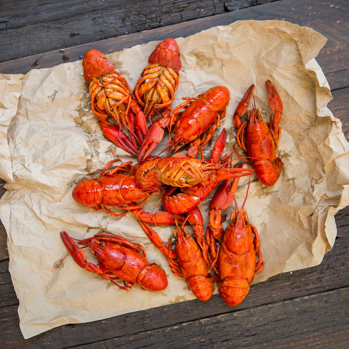 Louisiana Flusskrebse in Weisswein-Sud mit Kopf und Schale, gekocht 500g 2