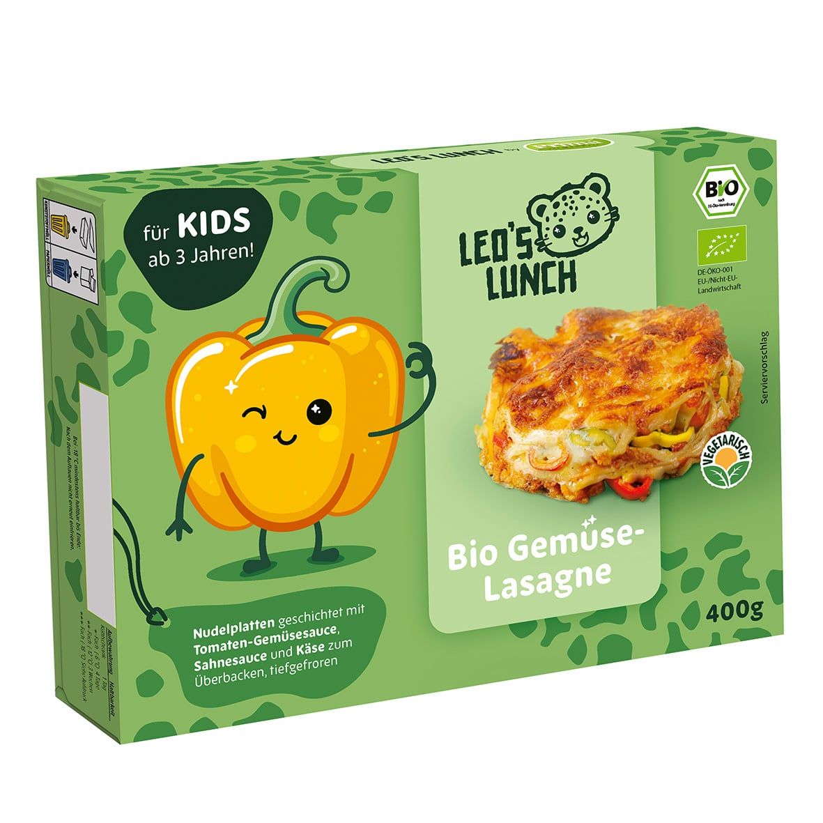 Leos Lunch – Bio Gemüse Lasagne 400 g  