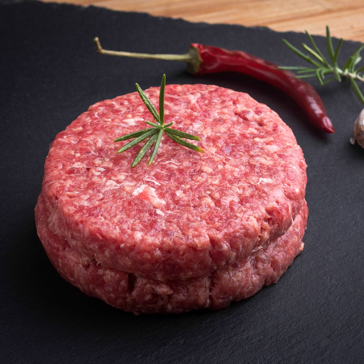 Entenburger natur roh, 2 Patties à 150 g 2