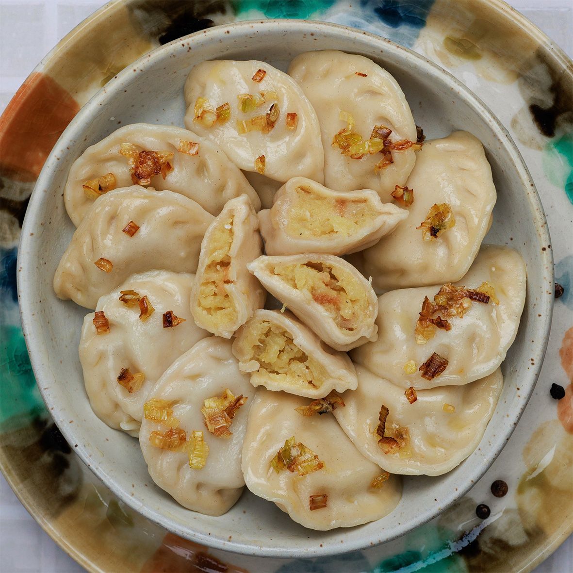 Wareniki m. Kartoffeln u. Speck  2