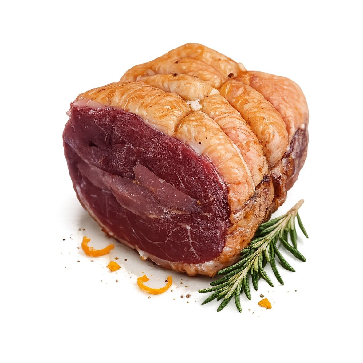 Kaltgeräucherte Gänsebrust mit Haut am Stück, ca. 250 g