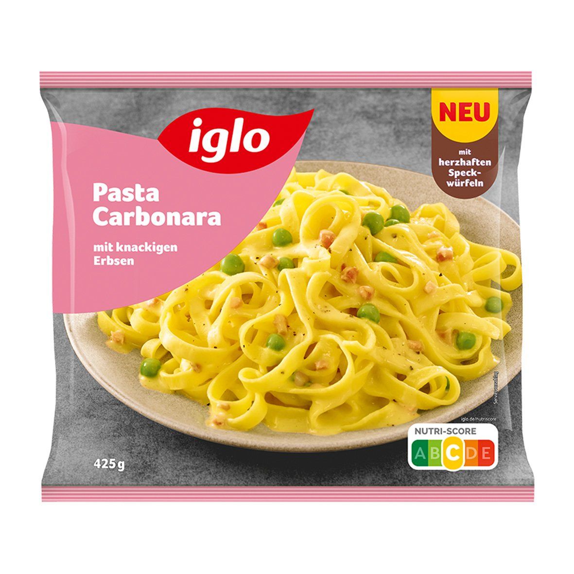 iglo Pasta Carbonara mit knackigen Erbsen