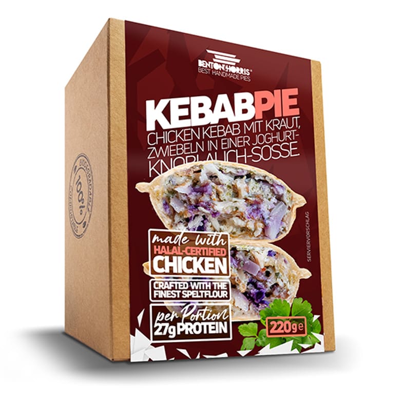 Chicken Kebab Pie im Dinkelteig (gefüllte Teigtasche, ca. 220 g) 2