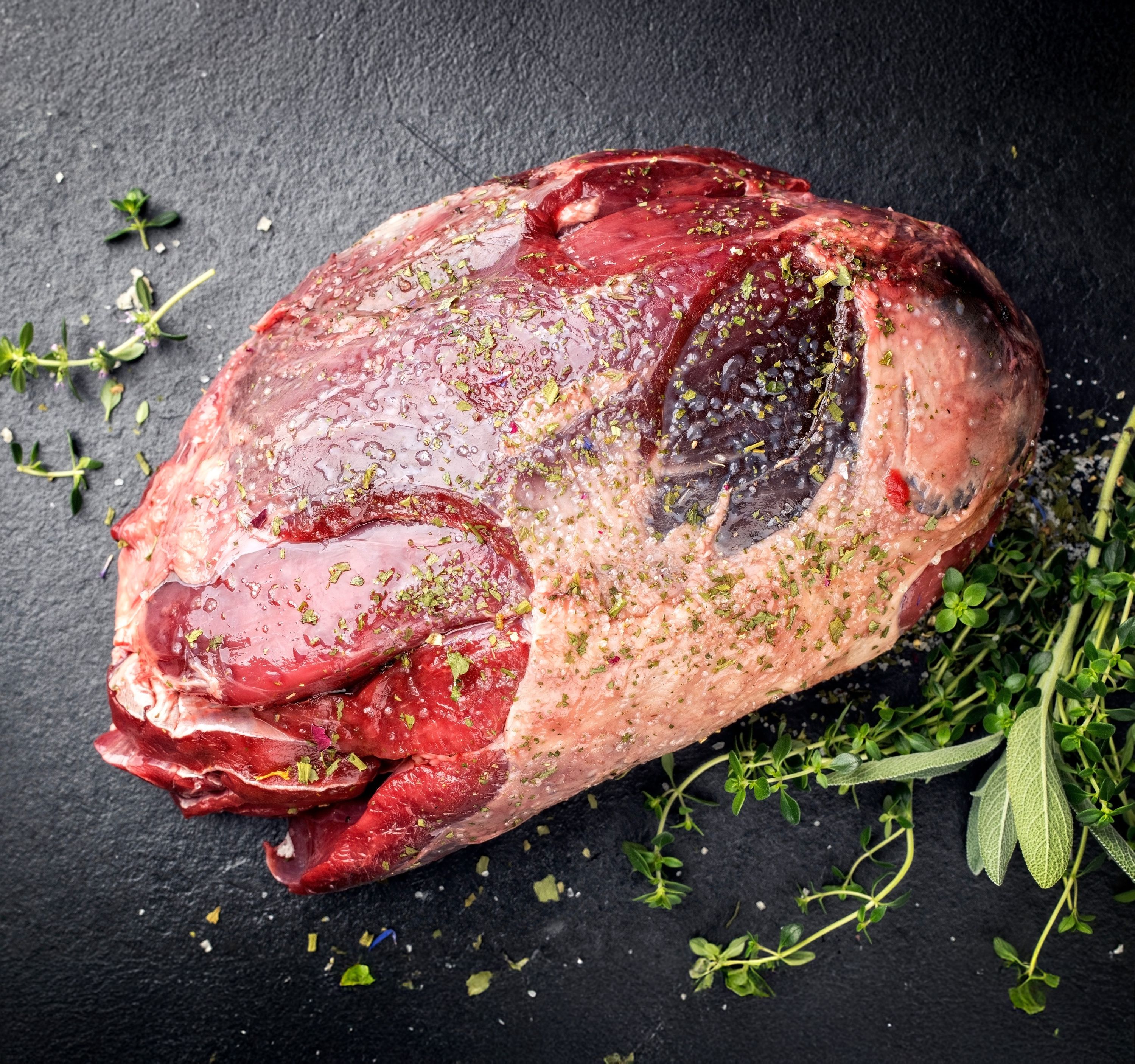 Damhirschkeule, natur, roh, tiefgefroren – ohne Knochen (5,1–5,39 kg) 2