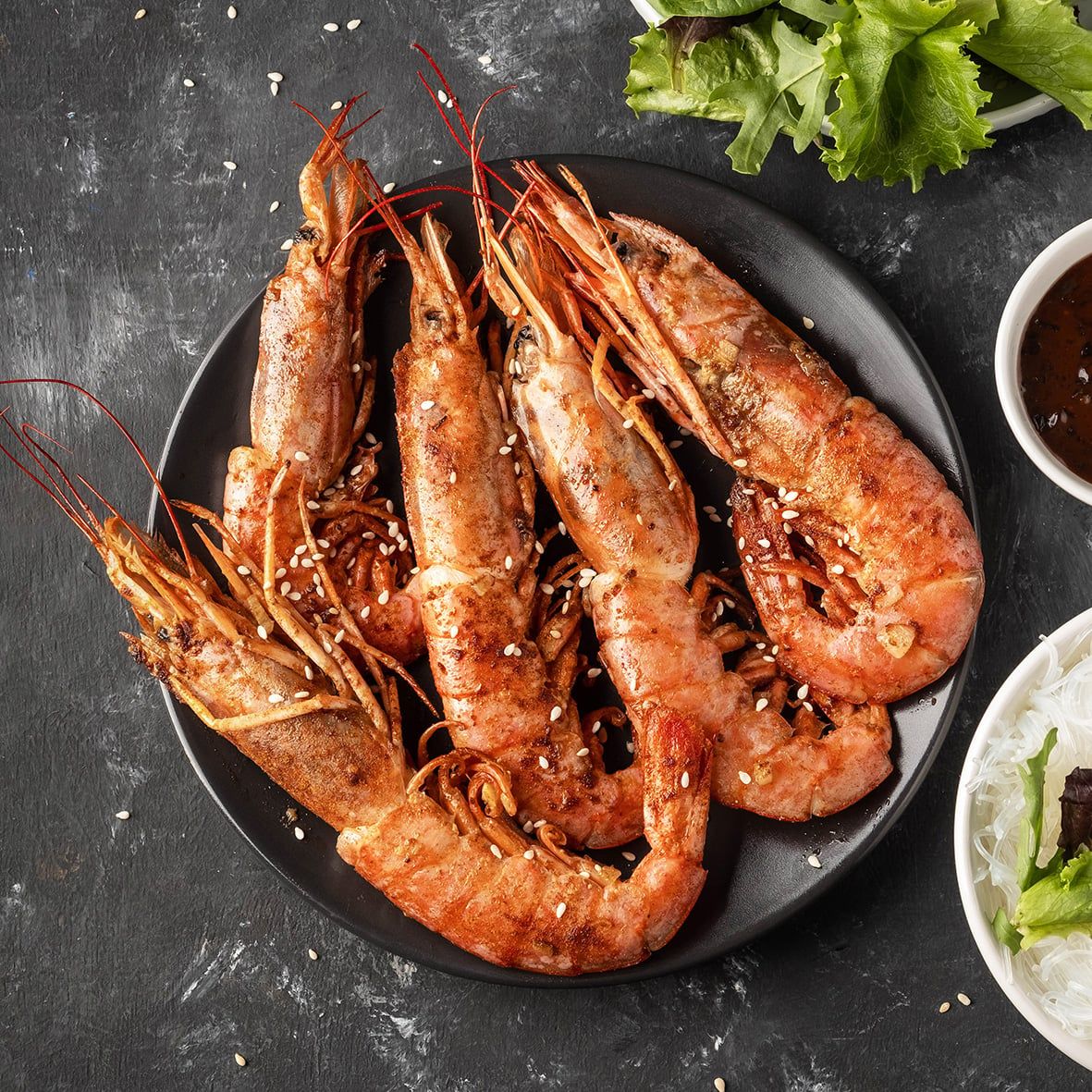 Gambas, Black Tiger Shrimps, ganz/roh, WILDFANG 3