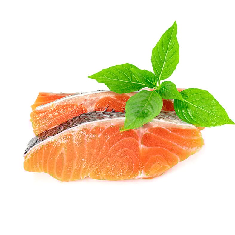 Lachsfilet mit Haut, landbasiert – für Sushi geeignet, roh (200–220 g) 